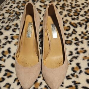 INC International Concepts Beige Suede Heels